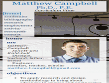 Tablet Screenshot of mcampbell.info